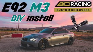 BMW E92 M3 BC Coilover Installation (Very Detailed)