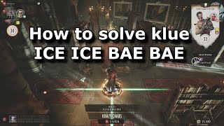 MK1 Invasions - How to solve klue ICE ICE BAE BAE in the Shang Tsung's Laboratory mesa