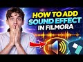 how to add sound effects in filmora