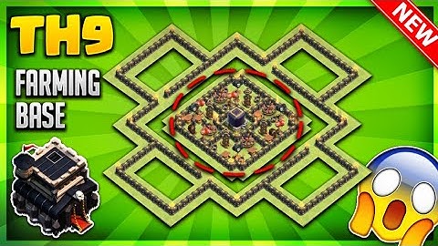 BRAND NEW INSANE TOWN HALL 9 (TH9) FARMING BASE/DARK ELIXIR PROTECTION BASE 2018- Clash Of Clans