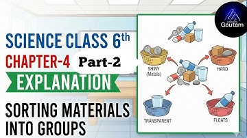 NCERT SCIENCE CLASS-6TH CHAPTER-4th (Part-2) || SORTING MATERIALS INTO GROUP 