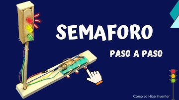 Cómo hacer un SEMÁFORO LEDs casero 🚦 Proyecto Escolar👨‍🎓 || Como Lo Hice Inventor