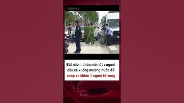 Bắt nhóm thiếu niên đẩy người câu cá xuống mương nước để cướp xe khiến 1 người tử vong #phapluat