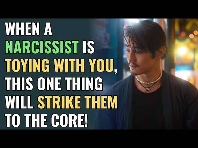 When a narcissist is toying with you, this one thing will strike them to the core! | NPD |Narcissism class=