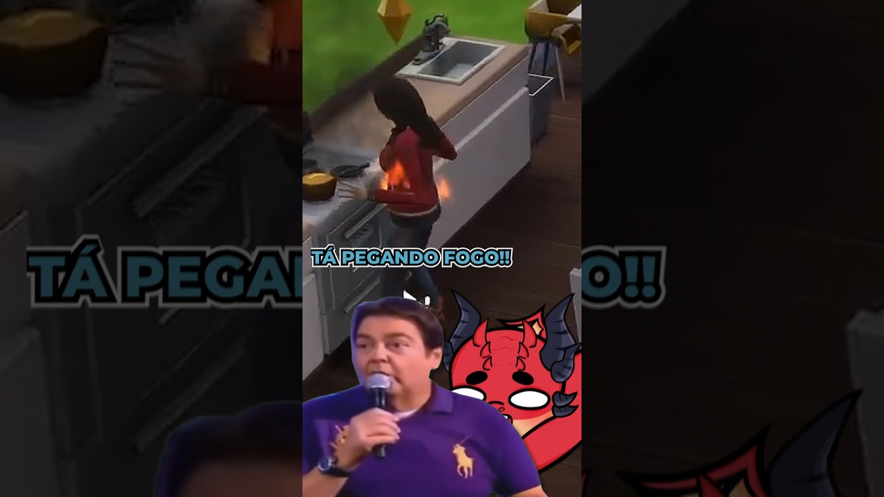 EU PEGUEI FOGO COZINHANDO!! #vtuber #shorts #thesims4