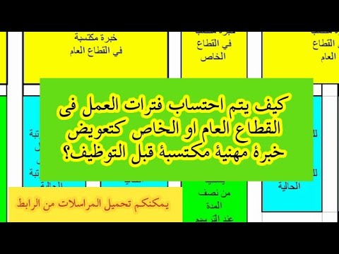 كيف يتم احتساب الخبرة المهنية قبل التوظيف في الترقية للموظفين والمتعاقدين