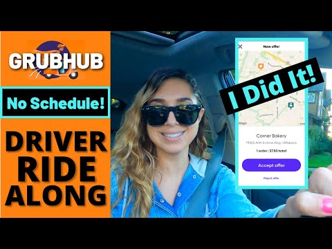 GrubHub Driver Ride Along Food Delivery | No Blocks VS Scheduled Blocks | Part 2