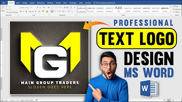 How to Make Text Logo Design in Microsoft Word Hindi Tutorial | MG Text Logo Design in MS Word