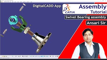 CATIA Assembly Tutorial | In Hindi | CATIA Full Course | Get Certificate | DigitalCADD | Ansari Sir.