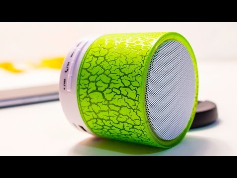 Светящаяся блютуз колонка из Китая! Громкая колонка с АЛИЭКСПРЕСС!