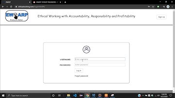 #32 EWARP  (digital checklist - Manager Console)- FORGOT PASSWORD