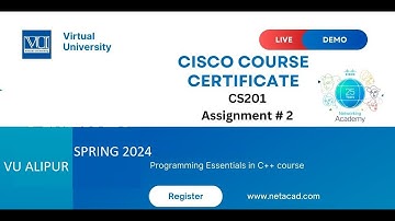 Cisco Account login, CS201 Assignment-Programming Essentials in C++