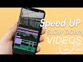 How to Speed UP / Slow Down a Video on iPhone (easy)