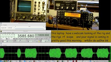 Remote Rig QRQ CW setup using Gstreamer, Laptop & Raspberry PI::RIG interface - LIVE CW QSO demo