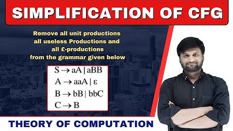 Reduction of CFG| Removing null Productions | unit productions| Useless Productions