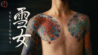 Yuki-Onna | the Japanese Snow Legend tattooed as a sleeve  [JPN + ENG SUBS]