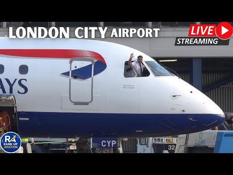 馃敶LIVE London City Airport Plane Spotting 鉁堬笍 Swiss A220, ATR 72 , Dash 8, Part-2 | 22.08.25