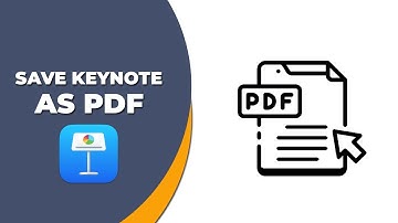 How to save keynote presentation as pdf