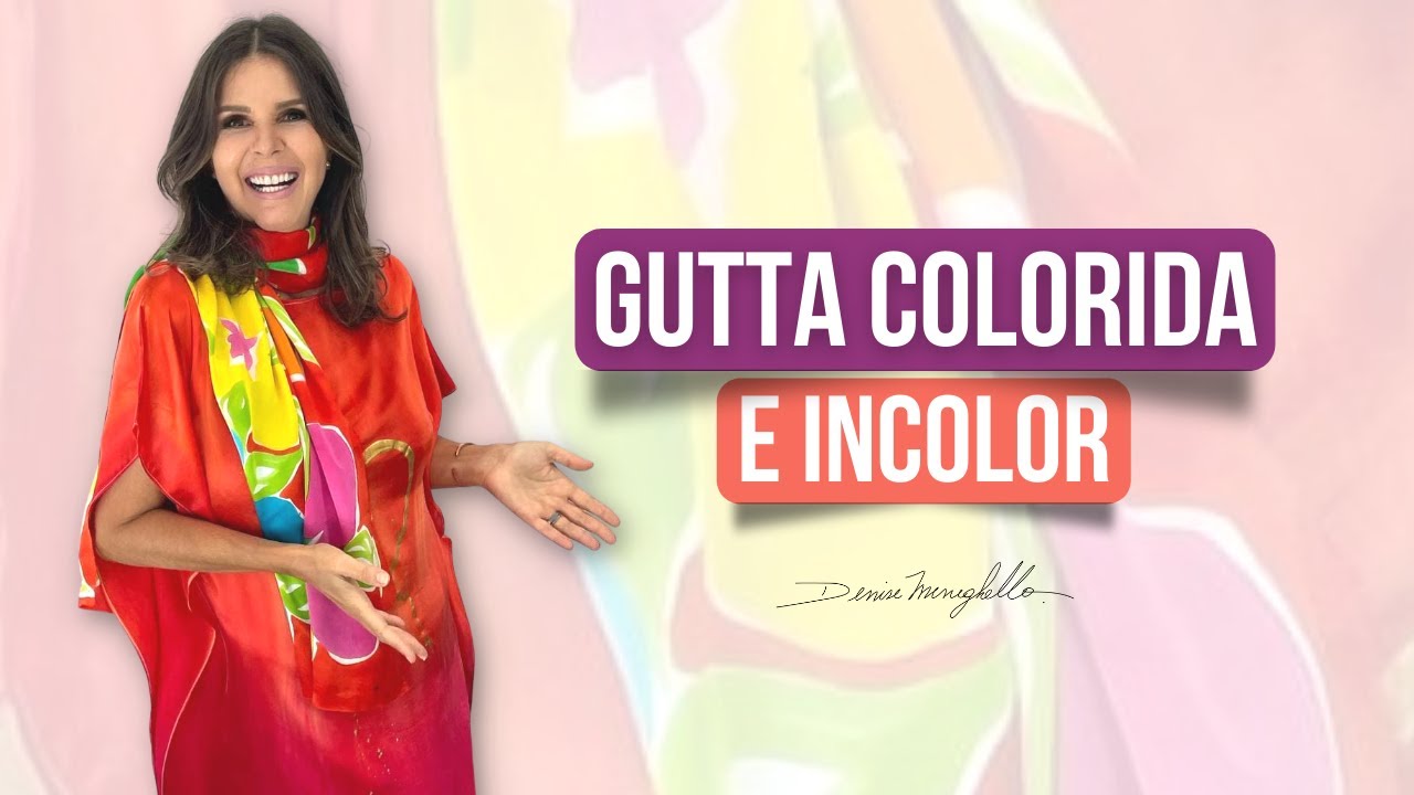 Gutta colorida e incolor