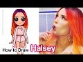 How to Draw Halsey | Boy with Luv BTS