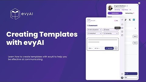 Creating Effective Templates with the evyAI Side Panel