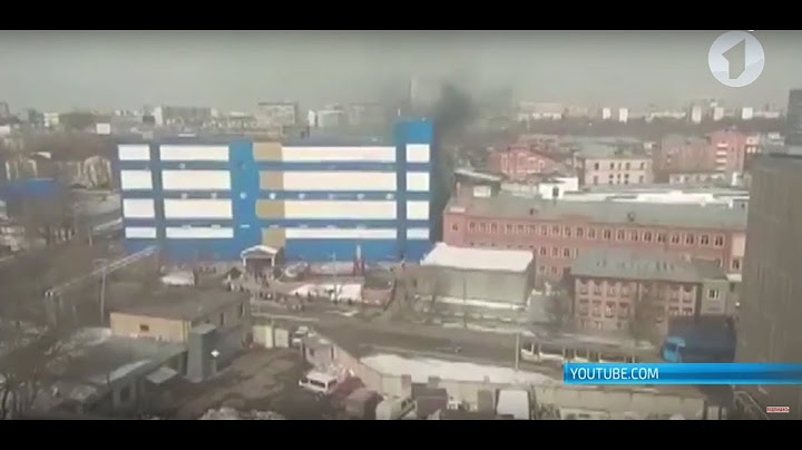 Пожар торгового центра в Москве