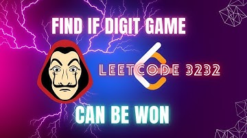 Leetcode 3232| Find if digit game can be won | Weekly contest 408 | Game theory | Greedy |Digit game