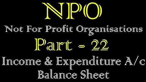 Comprehensive Question | NPO - Not For Profit Organizations - B.Com I Semester - CLASS 22