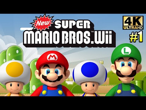 New Super Mario Wii #1 — Новый Марио из Прошлого {Wii} прохождение часть 1