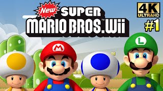 Мульт New Super Mario Wii 1 Новый Марио из Прошлого Wii прохождение часть 1