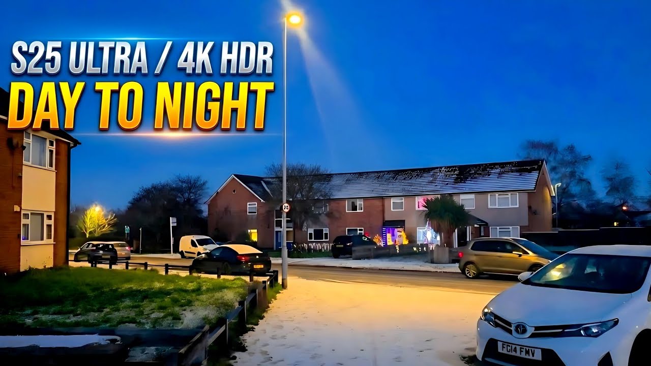 ​Samsung S25 Ultra Day to Night Walk (HDR 4K) - Extreme Low Light Transition Test