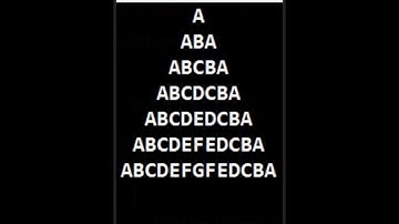 Alphabet  Triangle  in  c || pattern programing