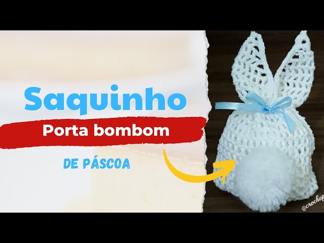 Saquinho Coelho da Páscoa Xadrez Cores Sortidas - Embaleme