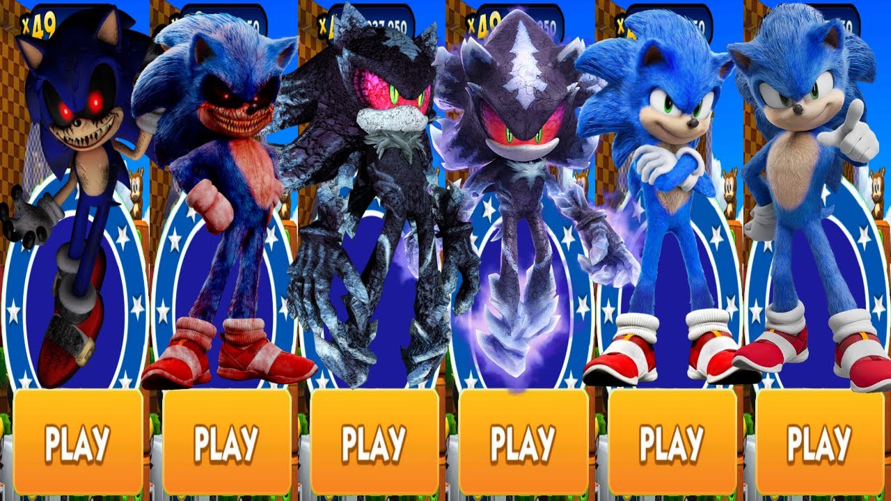 Sonic Dash - Movie Sonic vs Sonic.EXE vs Mephiles vs All Battle Bosses ...