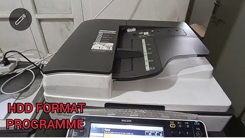 How to Format HDD Ricoh MP 5054sp