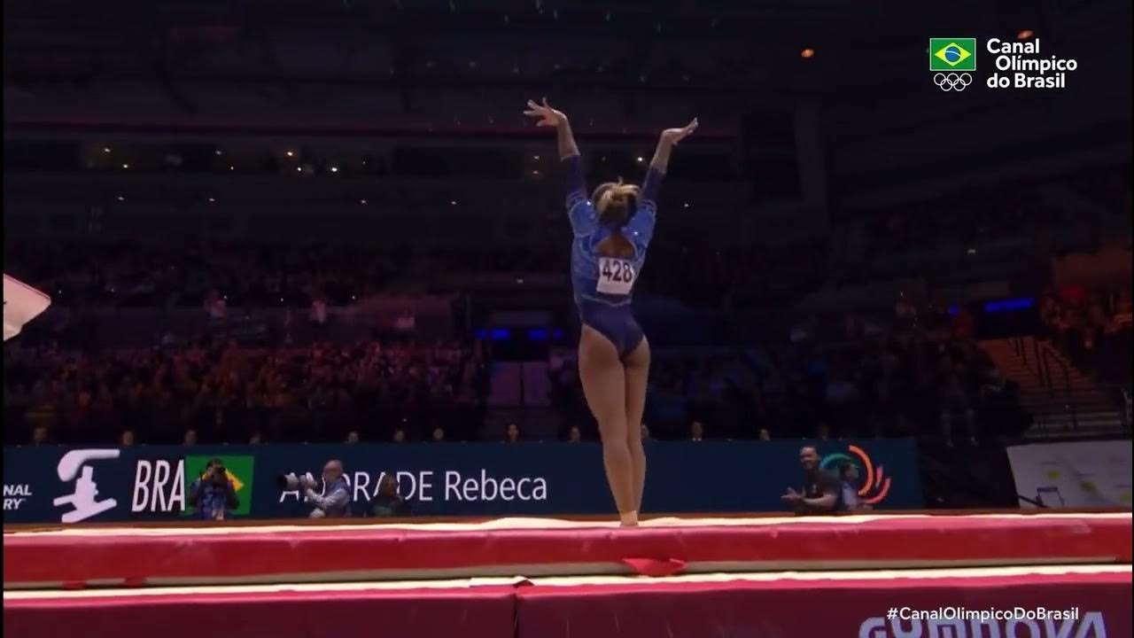 [15.166] Rebeca Andrade Stunning Vault 2022 World Championships YouTube