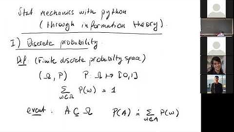 Statistical Physics with Python (QLS-SPP) Lecture 6-Zoom