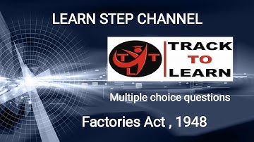 JPO || MCQs of Factories act, 1948 #part 4