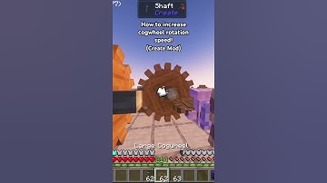 How to increase cogwheel rotation speed!