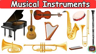 Musical Instruments Name & their Sounds for Kids l Fun Learning for Kids on YouTube #guitar #piano