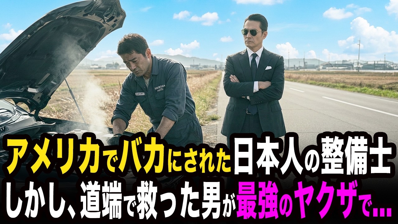 アメリカでヤクザの車を修理した貧乏な整備士。彼が借金取りに追い込まれたその時、彼の元に黒塗りの高級車が続々と集まり…