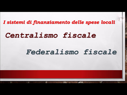 Finanza locale e federalismo fiscale