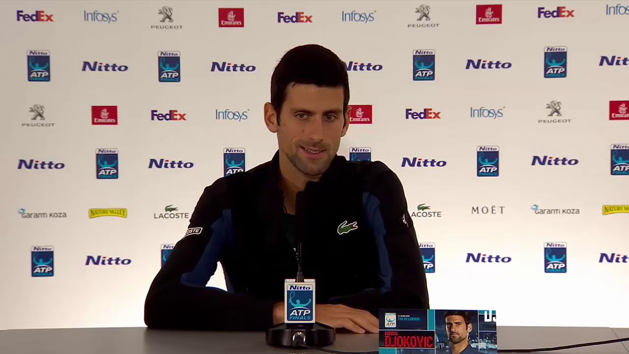 Novak Djokovic "I'm very proud because I'm number 1"  ATP Finals 2018