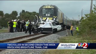 2 dead in Brightline train crash days after deadly collision at same Melbourne crossing