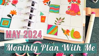 May 2024 Monthly Plan With Me - Classic Happy Planner Feat. Ohuhu Markers &amp; New Sketchbooks!