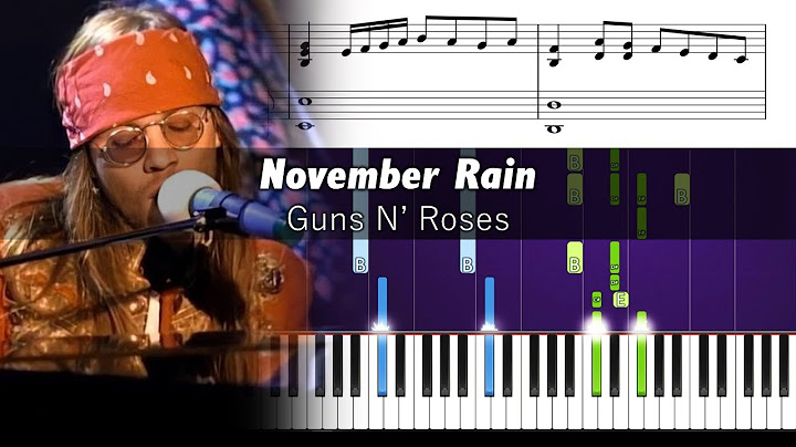 November Rain Piano version - Piano performance video thumbnail