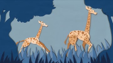 Giraffe Walk Cycle (Motion Graphics Project)