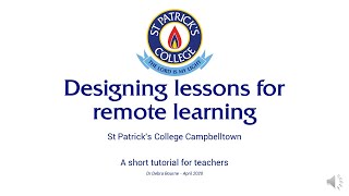 Designing for Remote Learning - Learning Types