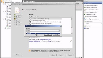 Demo 43 Message Transport Rules.avi