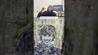 She Built This Entire Mural From Water Bottles… Then I Learned Why 😳💔
